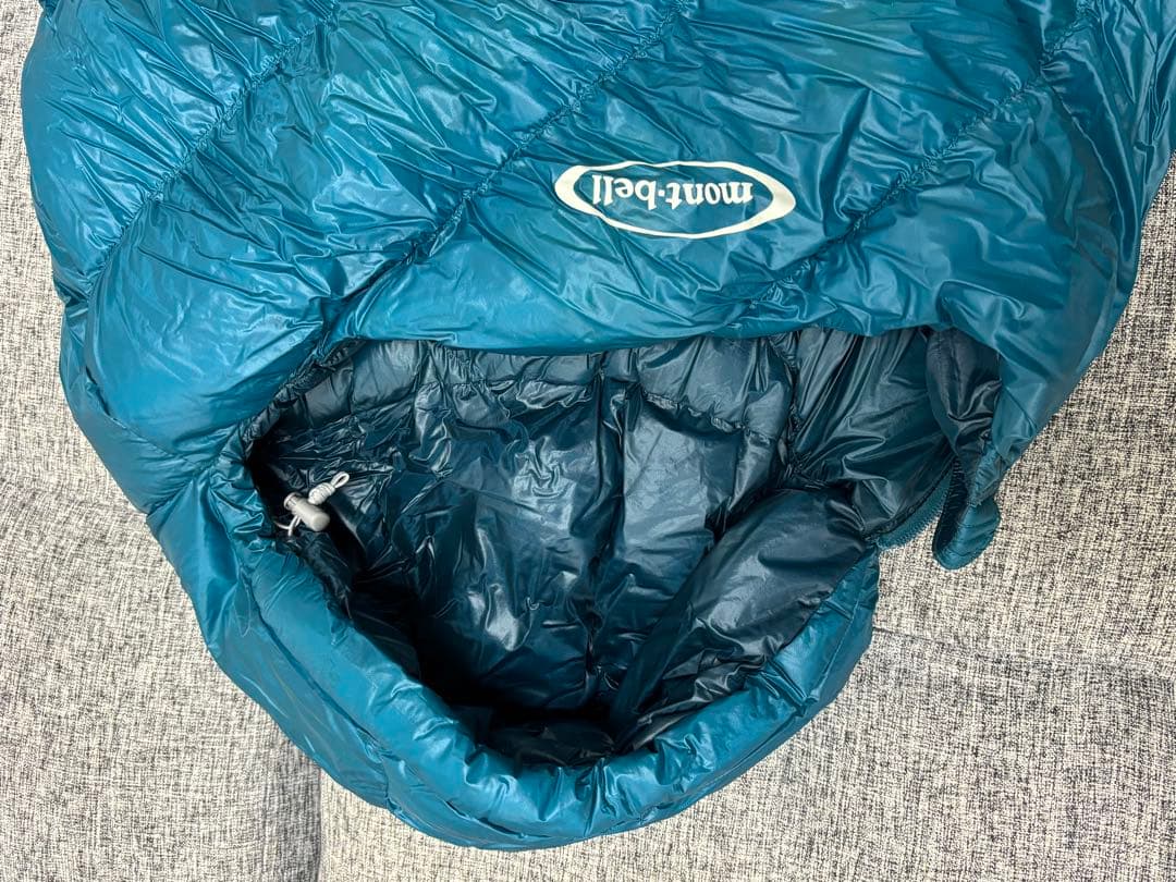 モンベル800FP ダウンハガー800 #3 R/ZIPシュラフ　グリーン