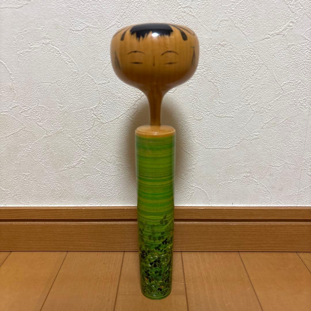 創作こけし　片瀬快平作品　「露草」KokeshiDoll