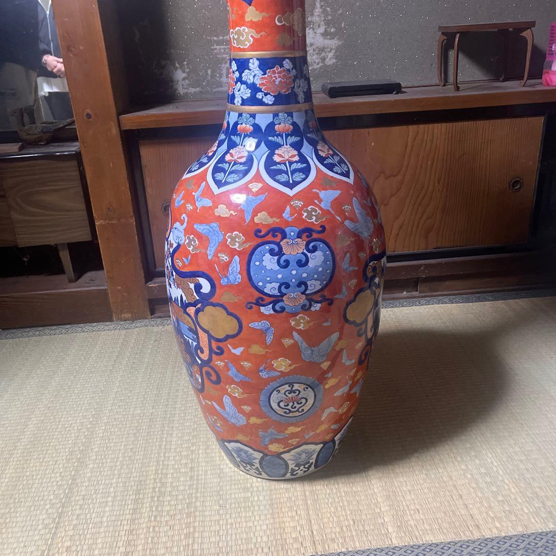 伝統的な日本の陶器花瓶　大型花瓶