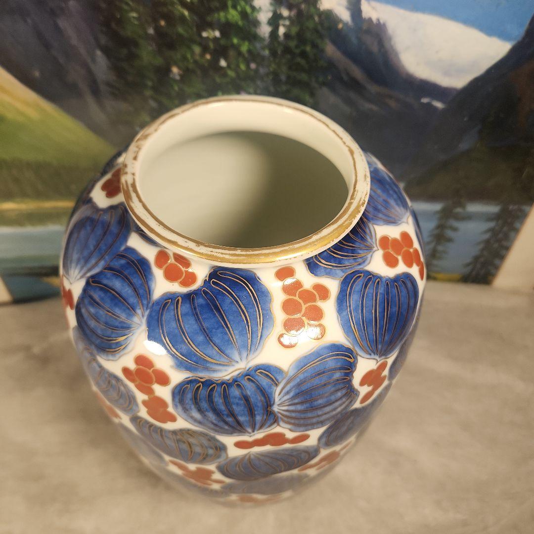 源六焼　富永源六　花瓶　明治期　骨董品