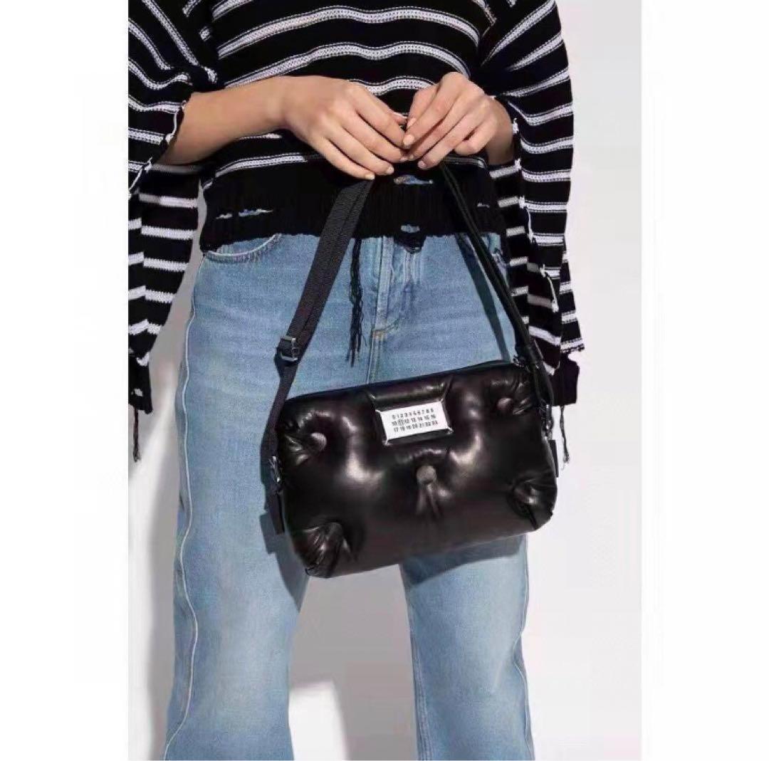 マルジェラ グラムスラム 2way ショルダーバッグ レザー ブラック