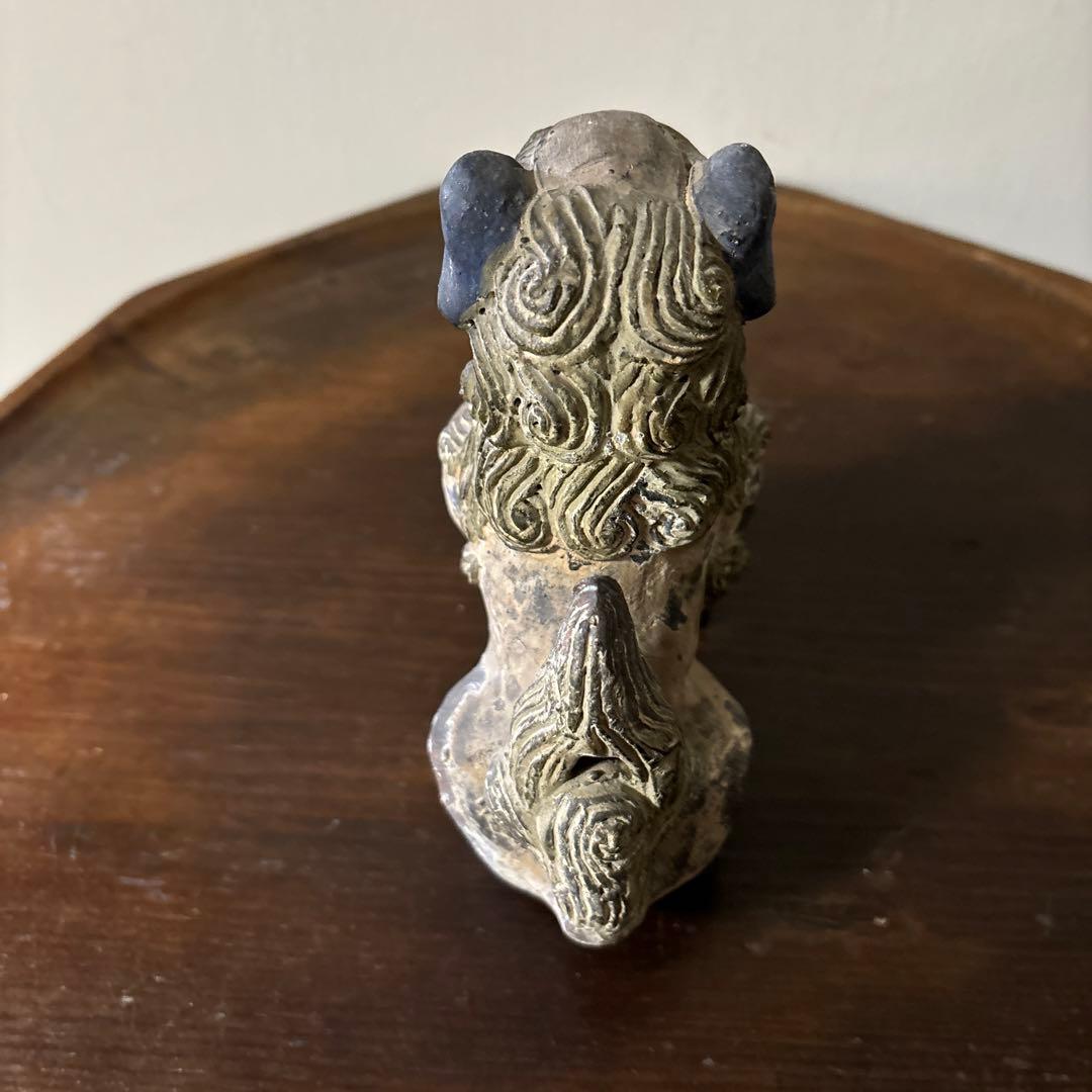 古琉球　壷屋　シーサー　狛犬　アンティーク　骨董信仰　招き猫　福助　古美術　李朝