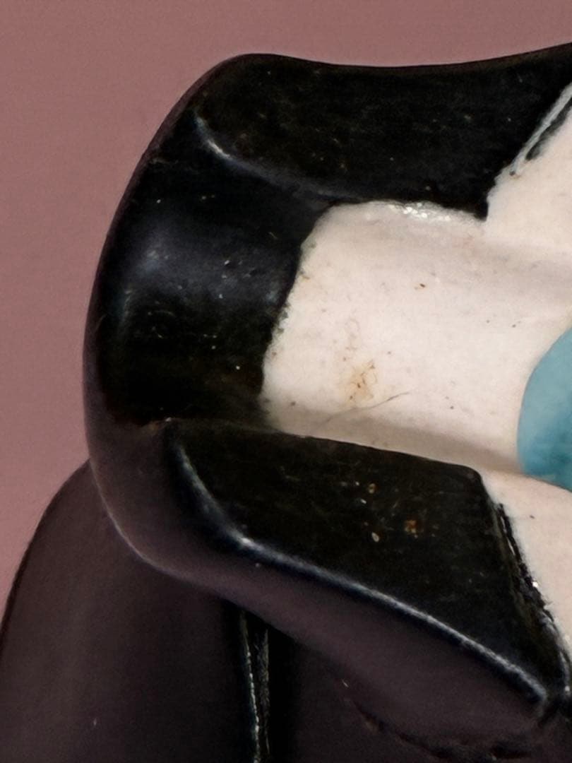 茶道具　喰籠　菓子器　蓋付き　陶芸品　脚付き　水色釉薬