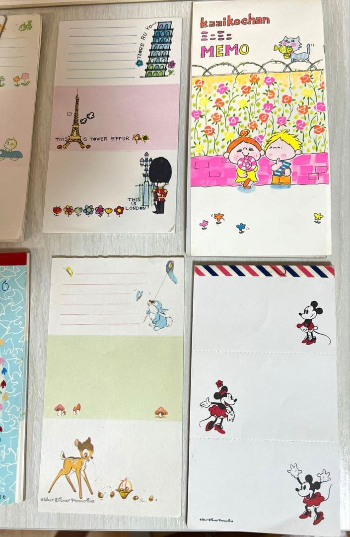 【即購入OK】昭和レトロ 当時物 メモ帳 まとめ売り水森亜土 サンリオ 他