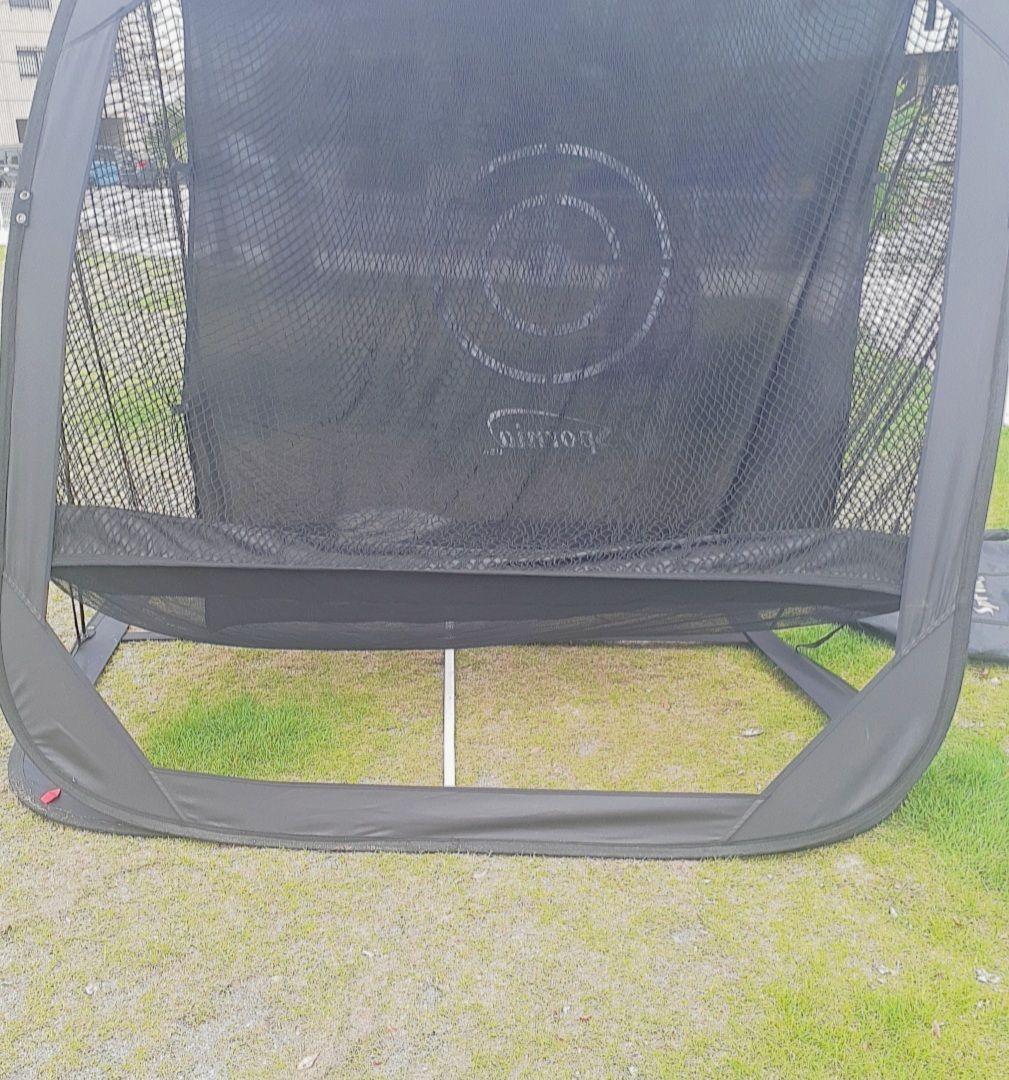 Spornia バッティングネット 黒 収納バッグ付き　野球　ゴルフ　スポーツ