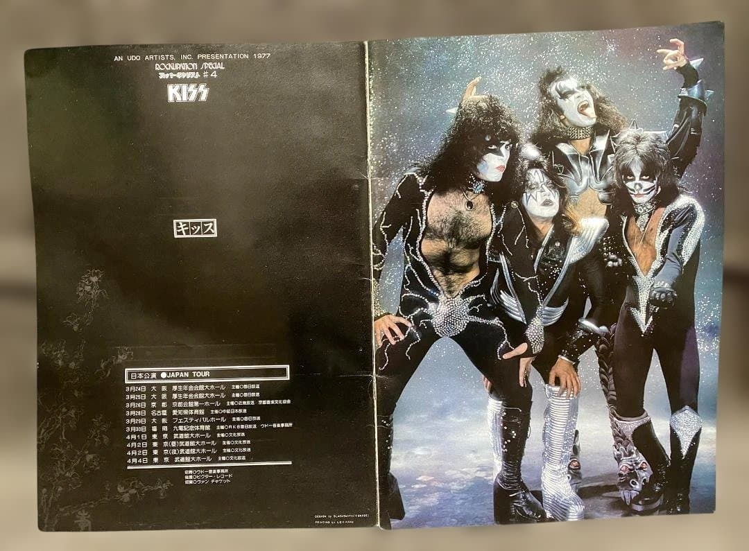 KISS 1977s Japan Tour Program＆Magazine's