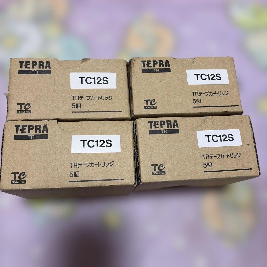 TEPRA TRテープカートリッジ TC12S 5個入り4箱セット　未開封