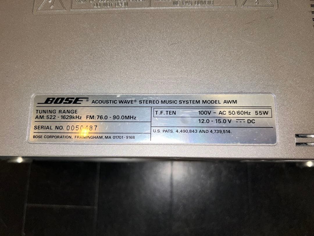 ジャンク BOSE Acoustic Wave Music System AWM