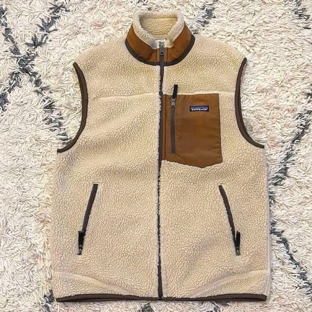 【00s】希少カラー　patagonia レトロX ベスト ベージュ　ブラウン