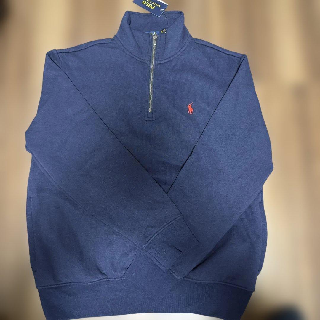 Ralph Lauren ハーフジップネイビー スウェット Mサイズ新品未使用品
