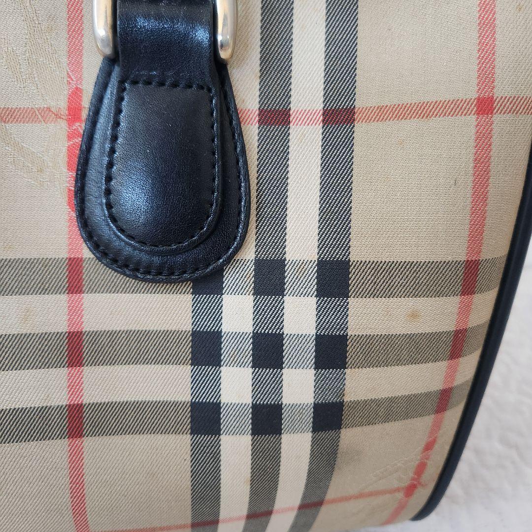バーバリー　ミニボストン　ハンドバッグ　ノバチェック　ビンテージ