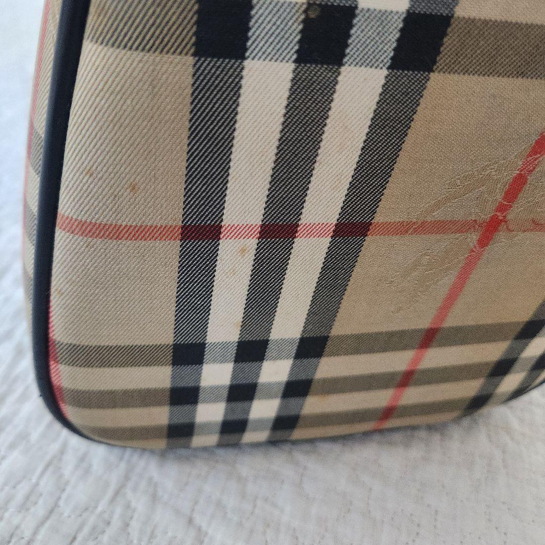バーバリー　ミニボストン　ハンドバッグ　ノバチェック　ビンテージ