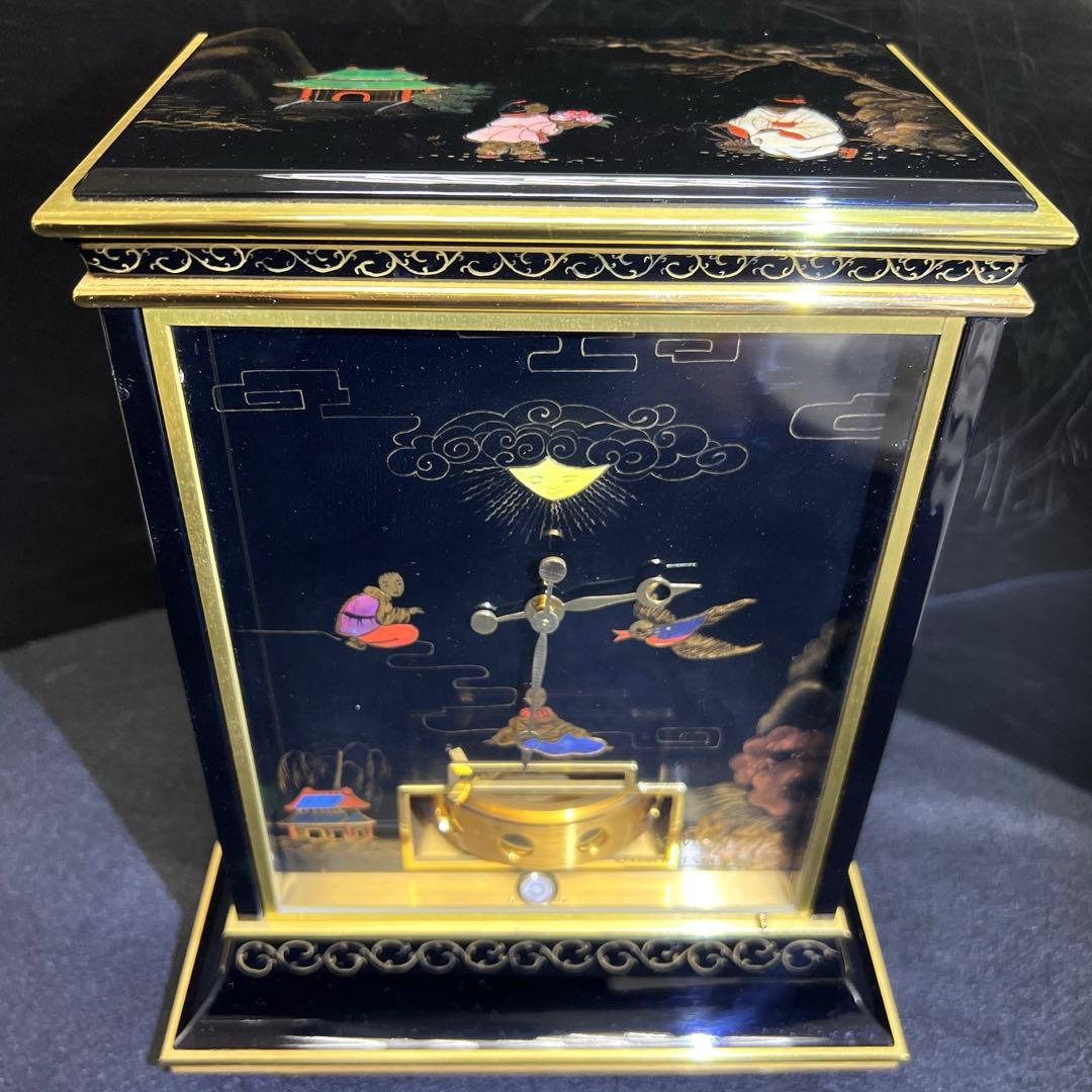 ジャガールクルト　アトモス　蒔絵最高級　時計　高さ27.5㎝幅22.5㎝チエウ