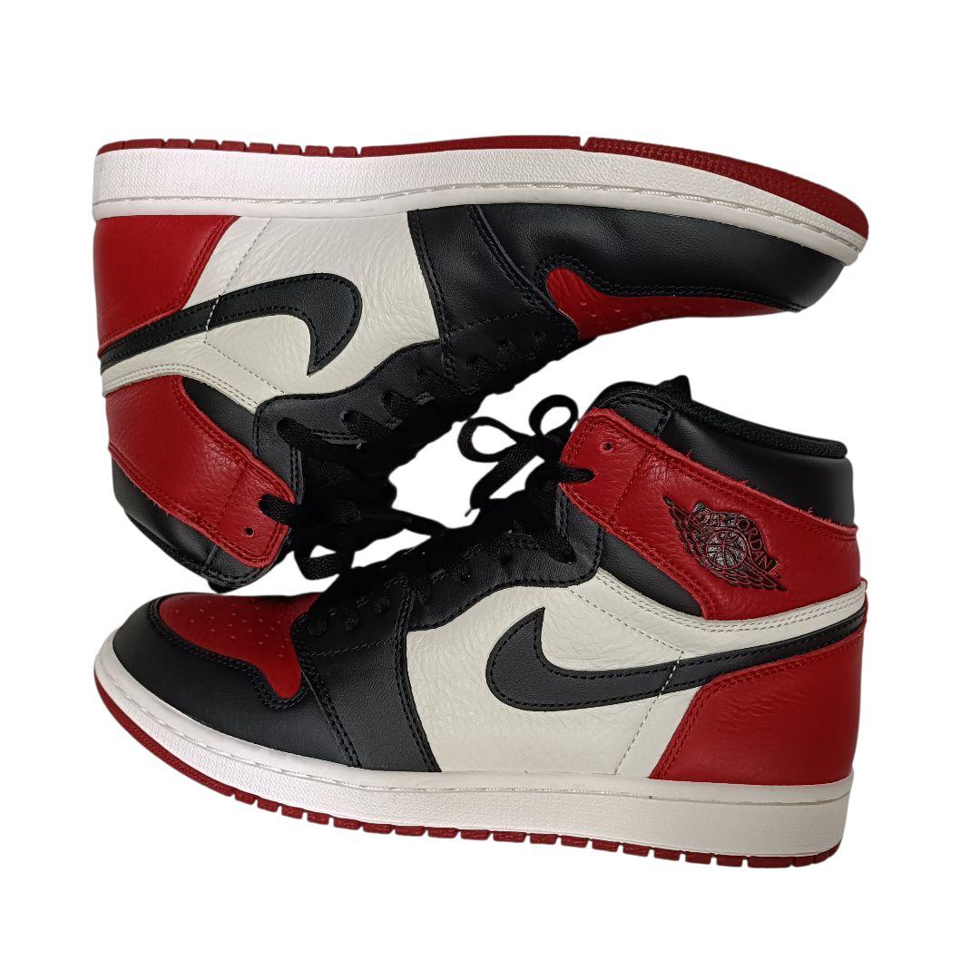 極美品♪ナイキ AIR JORDAN 1 レトロ ハイ ブレッド トゥー 29
