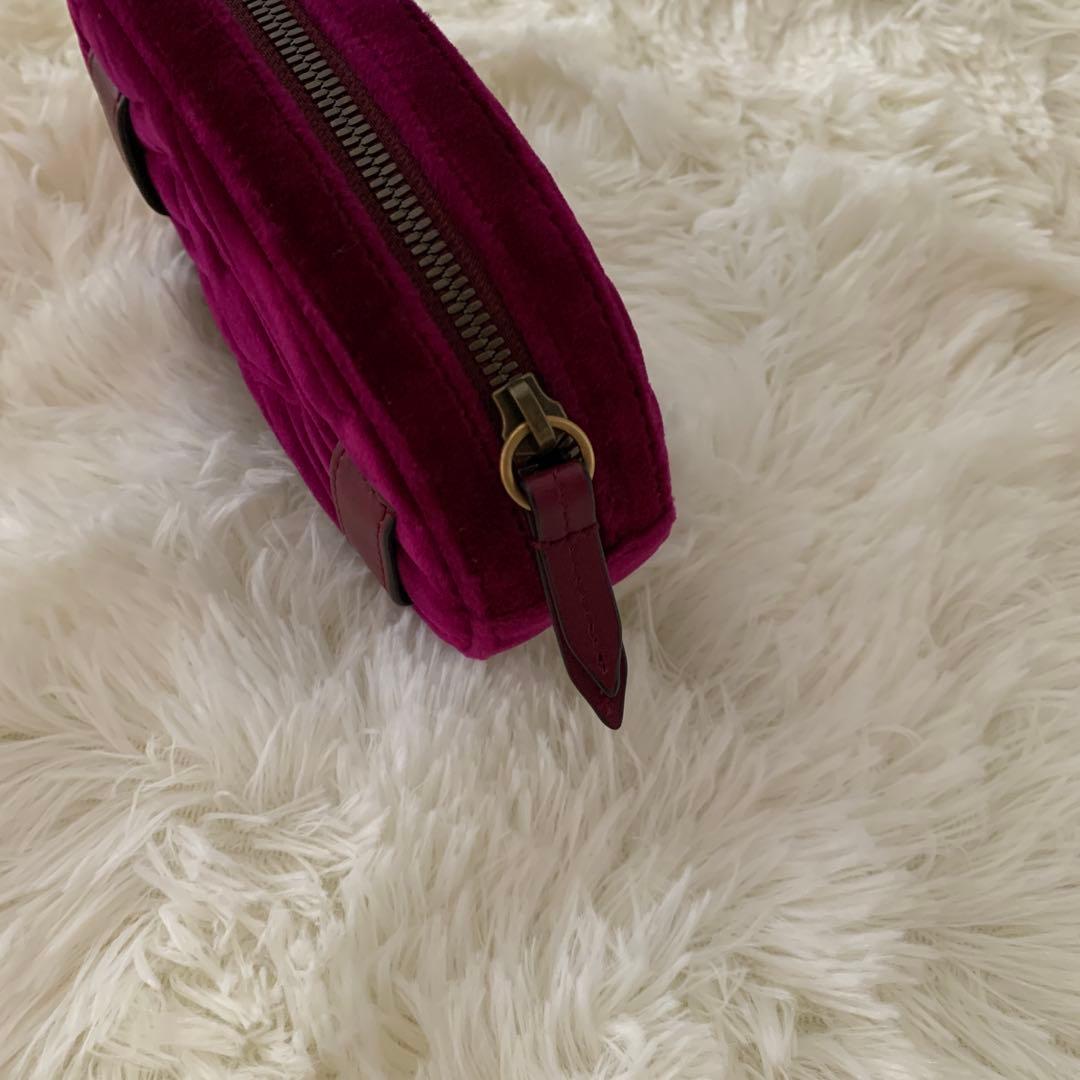 Whiteboo!!様グッチ マーモント ベロア ボディバッグ ウエストポーチ