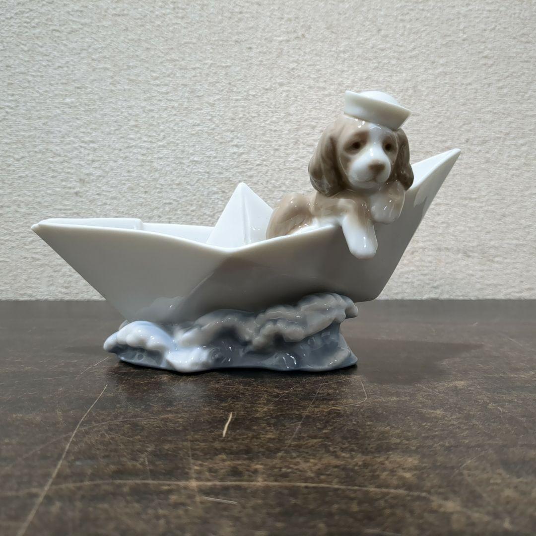 リヤドロ No.6642 「お船に乗って」陶器 西洋陶磁　M2330