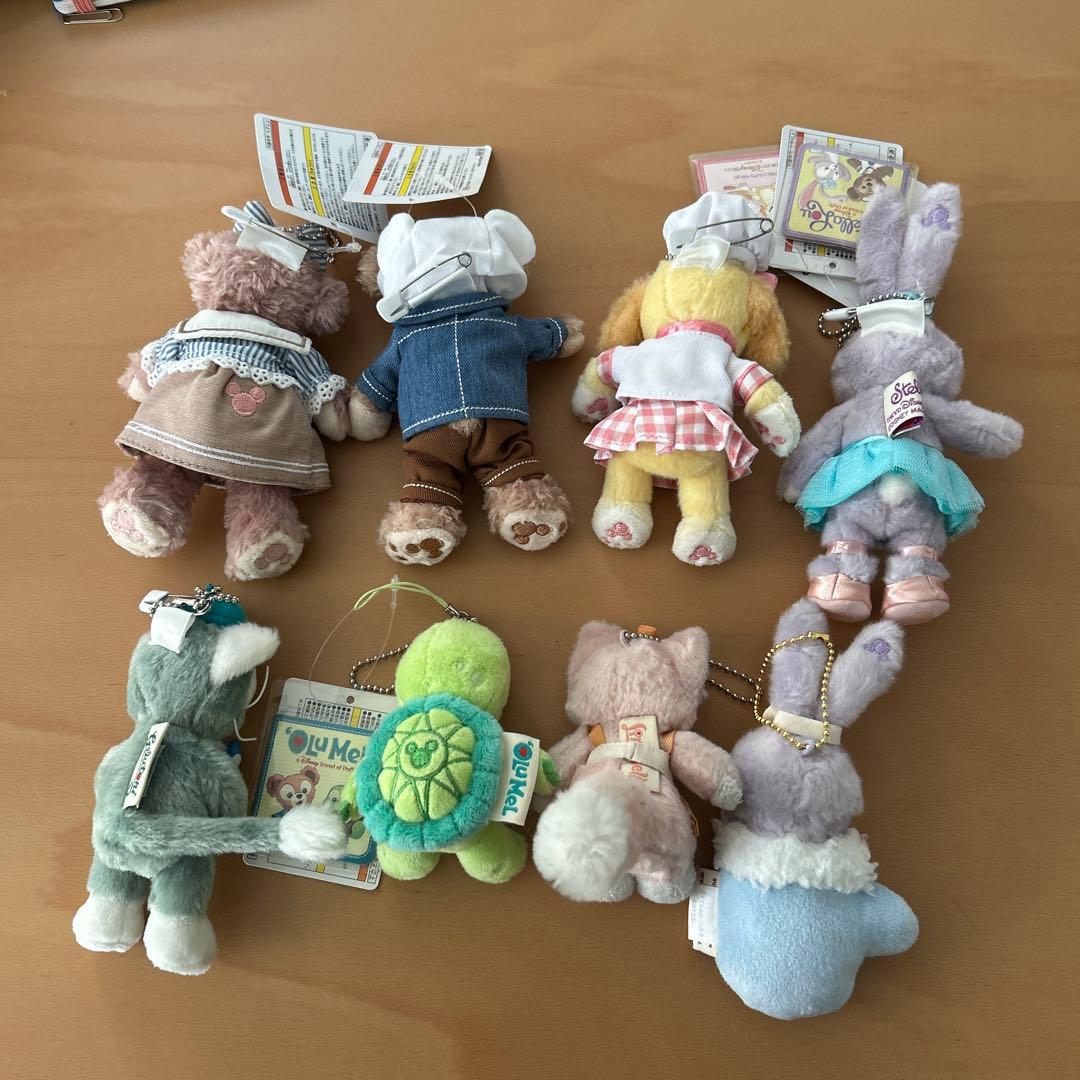 ディズニーキャラクター ぬいぐるみキーホルダー8体セット