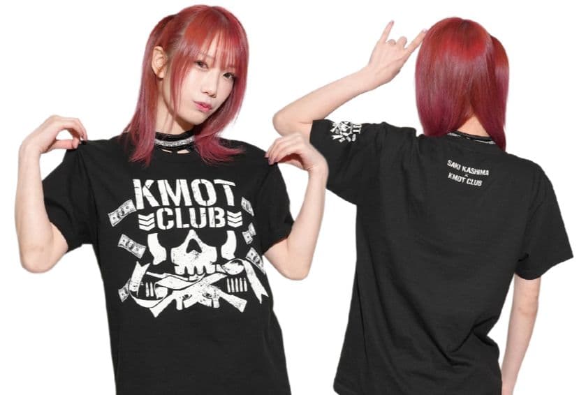 【完売品】 スターダム　鹿島沙希 × KMOT CLUB Tシャツ　XL