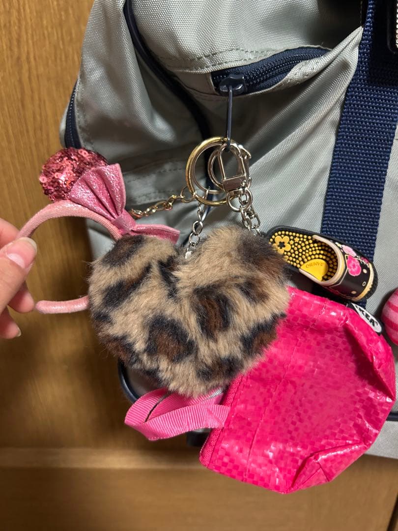 ワッぺ 旧ワッぺ スクバ グレー 中古品 キーホルダー付き♡