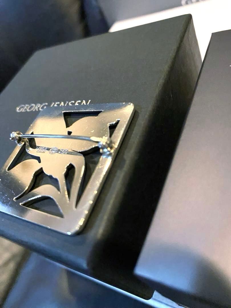 極美品  小鳥 麦 ブローチ #250 925 付属品完備