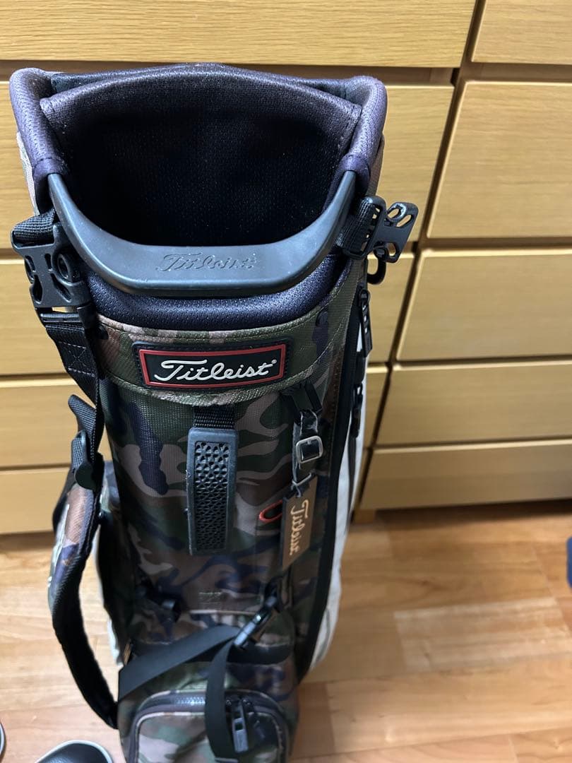 タイトリスト　迷彩　カモ CAMO キャディバッグ ヘッドカバー セット