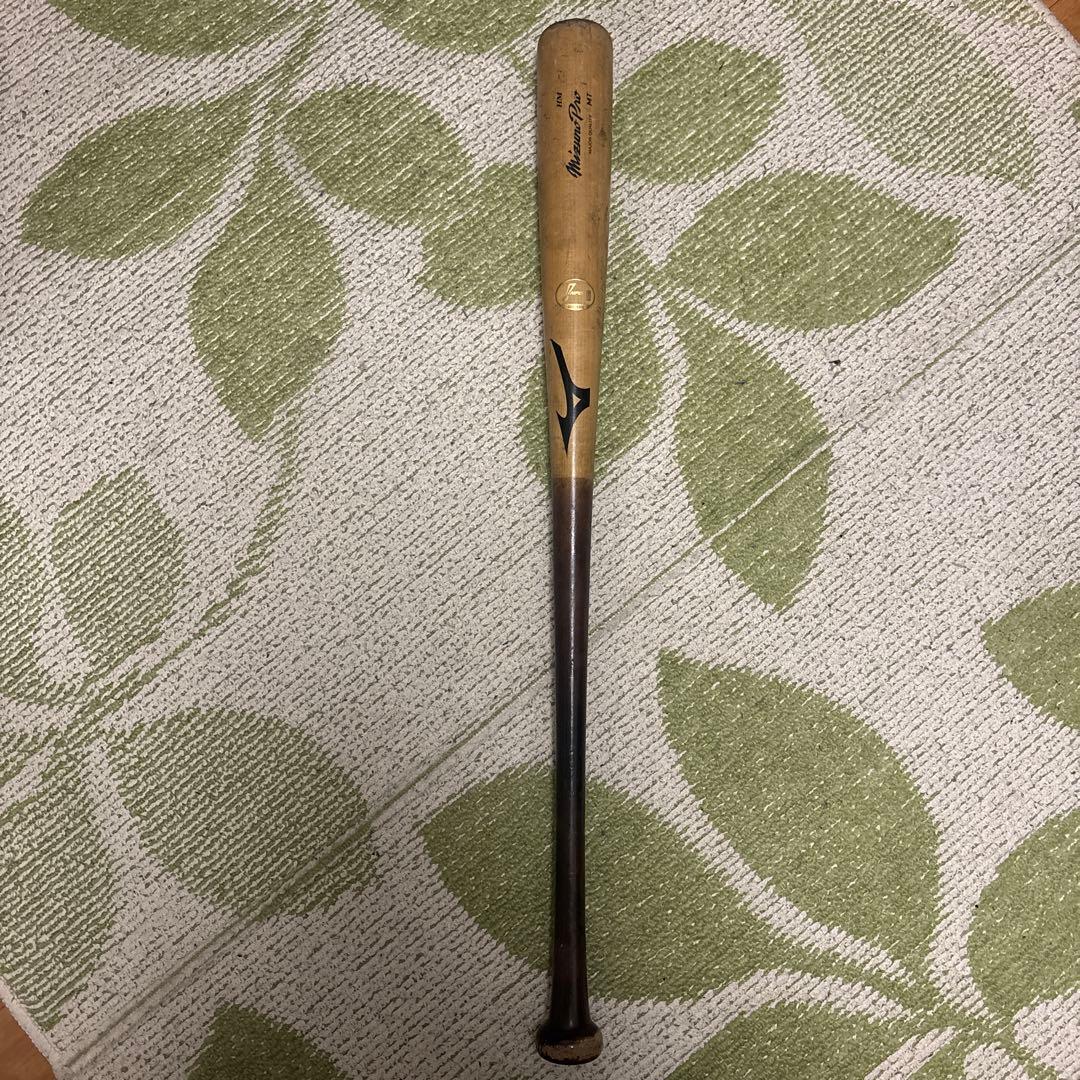 硬式野球木製バット、NPB公認マーク付き、オリックスバファローズ渡部遼人選手