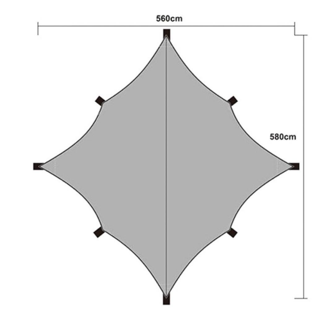 【美品】テンマク 焚き火タープ TCウィング ポール付