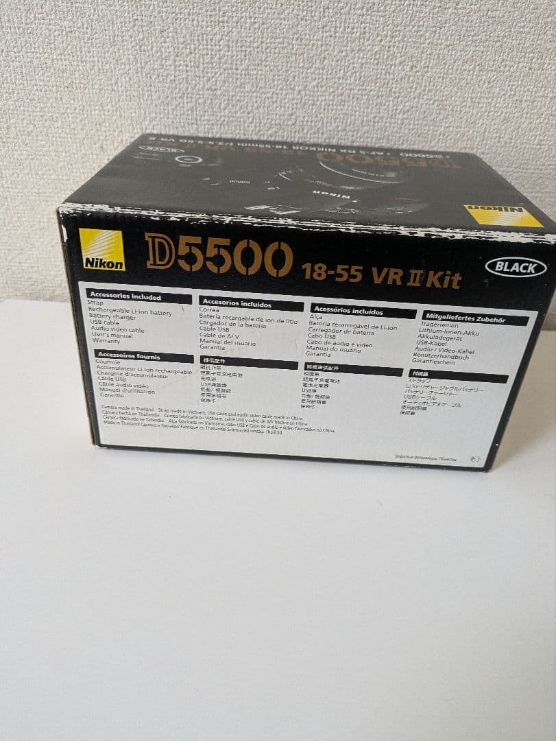 Nikon　D5500＋レンズ　 　　　　　　S数1,365回 1.4%以下