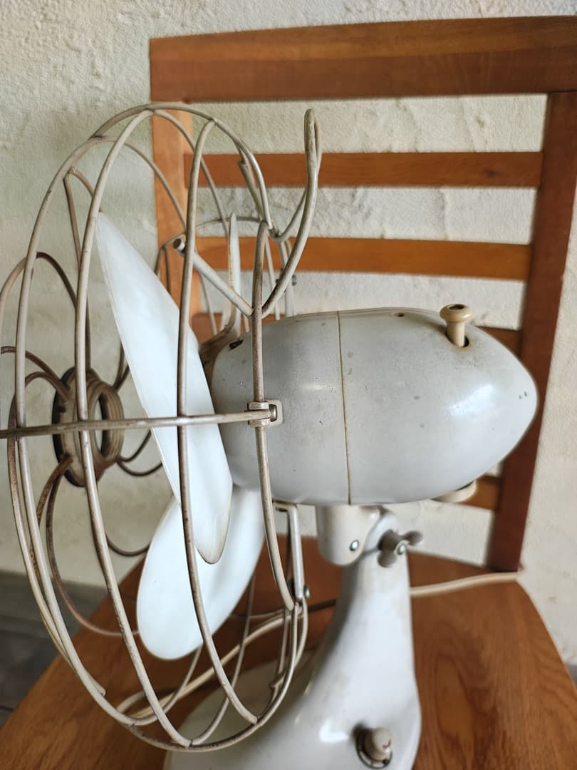 レトロ 卓上扇風機 ホワイト 　三菱　扇風機　M0164