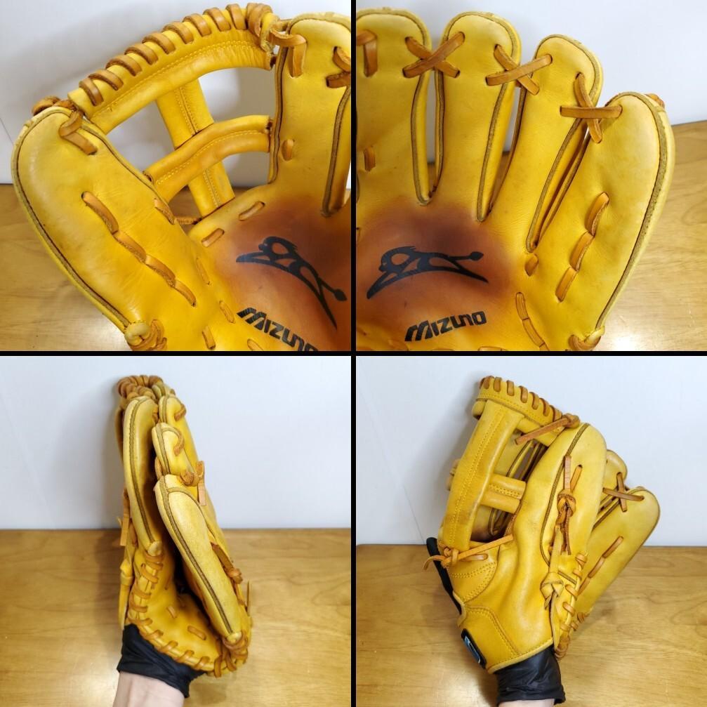 ミズノ 都市対抗野球 黒獅子 記念モデル 激レア 良品 内野用 軟式グローブ