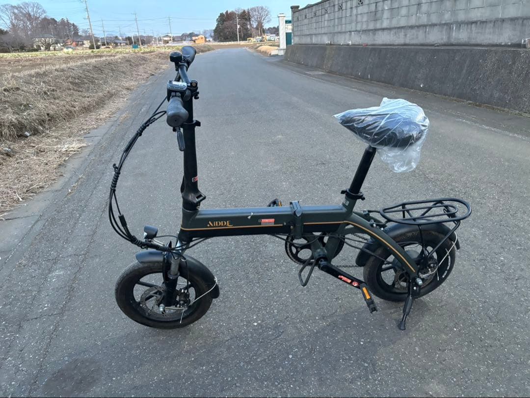 折りたたみ電動アシスト自転車　 AIDDE アイッデ 送料込み