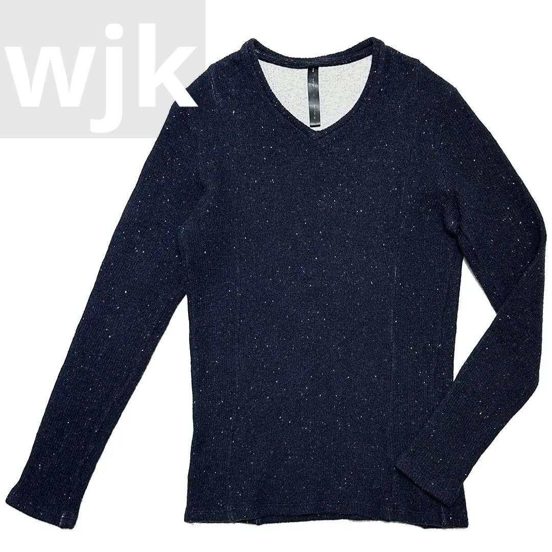 定価3万 wjk W-face V neck knit L ニット akm