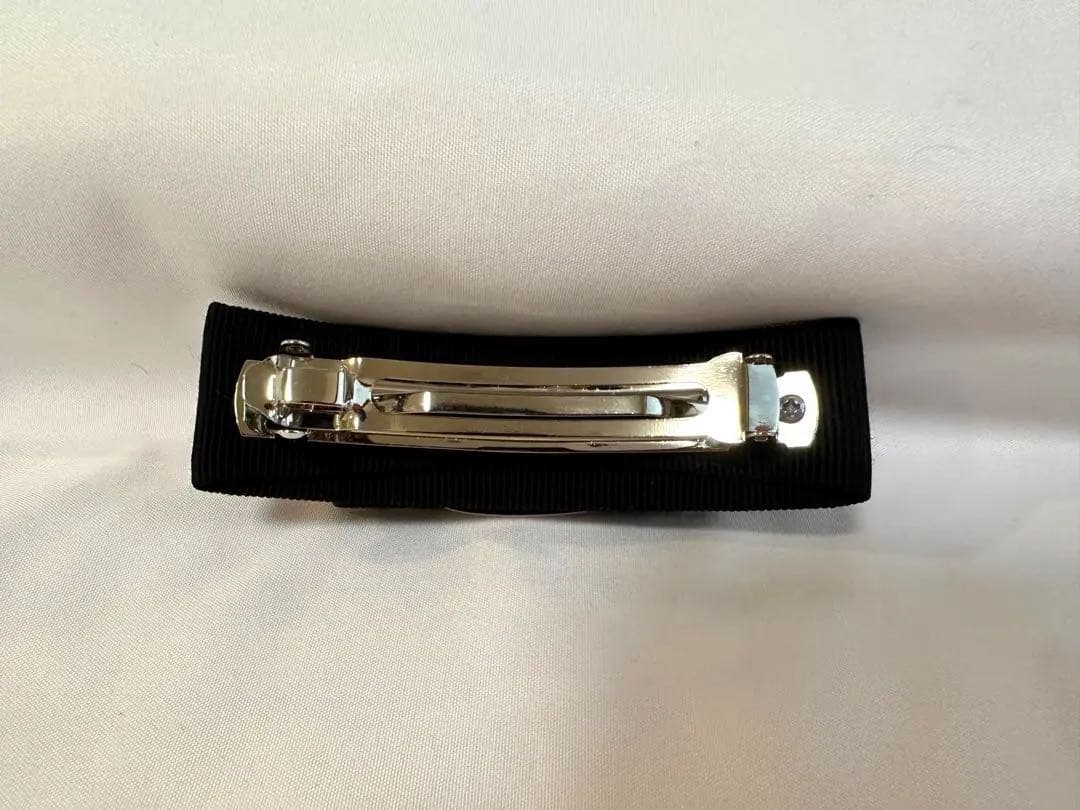 【美品】サルヴァトーレフェラガモ ヴァラ ビジューバレッタ 黒×シルバー