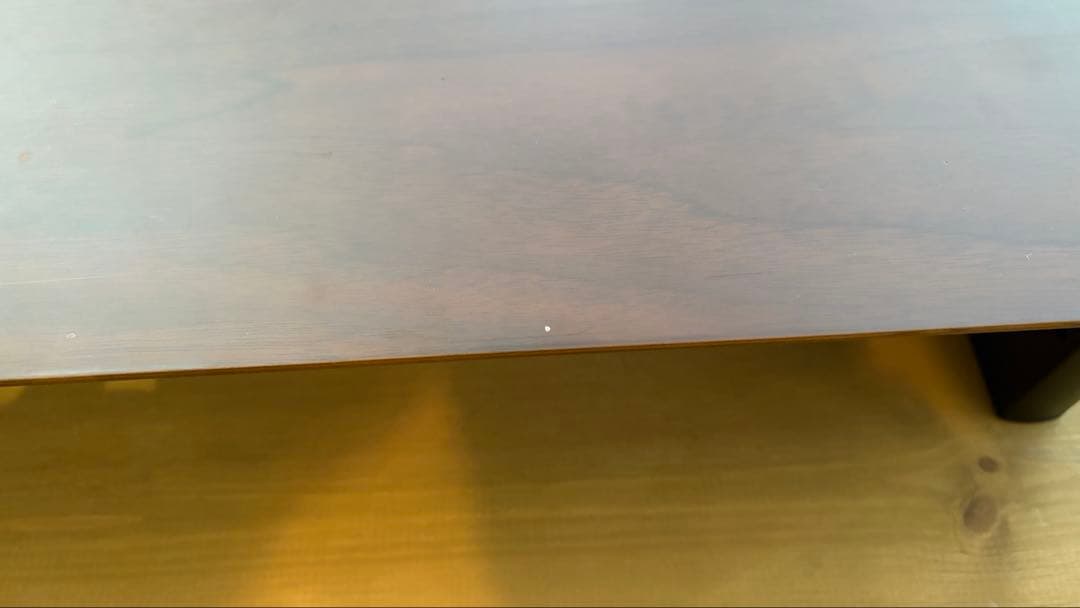 【中古】amesoba　デスクシェルフ　ダークウォールナット×ブラック