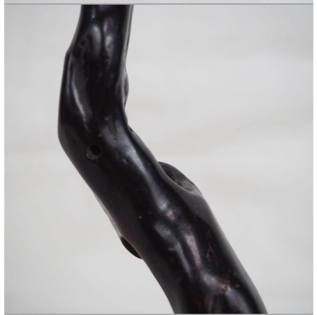 送料無料　時代物　黒珊瑚　海松　煙管入れ　重102ｇ　提げ物