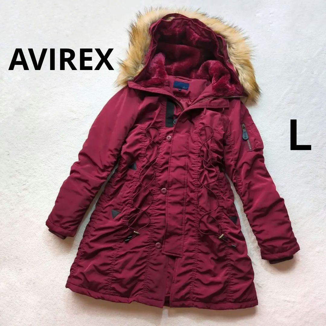 AVIREX N3B フード付き ミリタリーコート モッズコート L