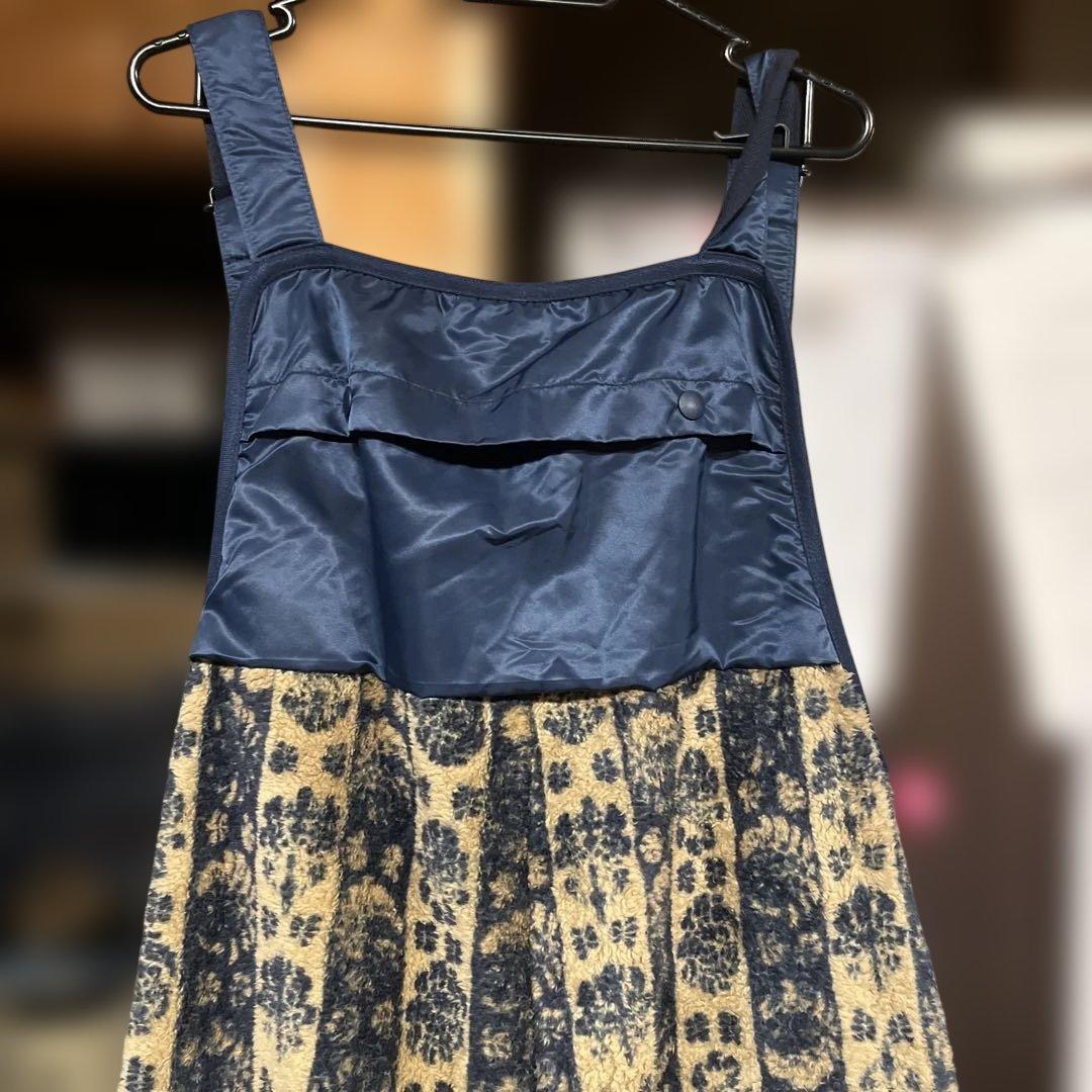 KAPITAL キャピタル ダマスクストライプ柄 フリース　オーバーオール L