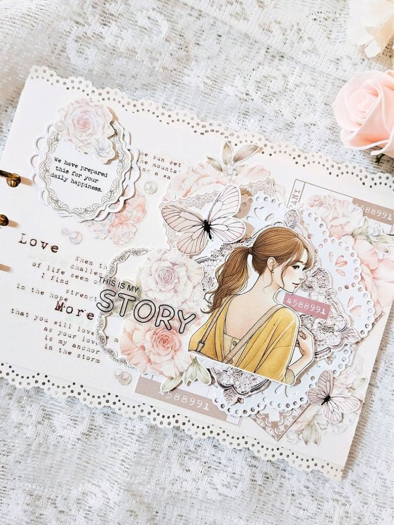 コラージュ素材　紙もの　素材紙　【2486】