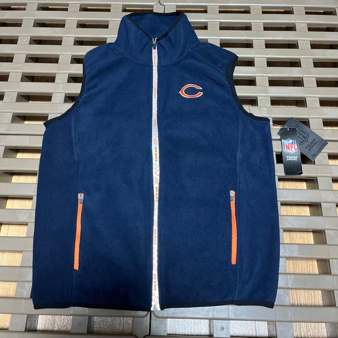 【日本未発売／新品】NFL シカゴベアーズ フリースベスト　Sサイズ