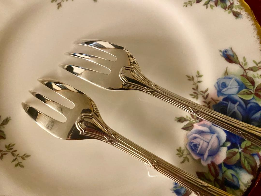 【洋子さま専用商品】クリストフル　リュバン　ケーキフォーク 4本セット