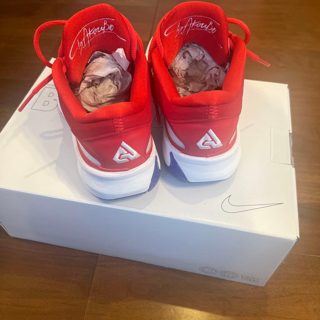 NIKE by you バスケットボールシューズ 22.5㎝レッド/ホワイト