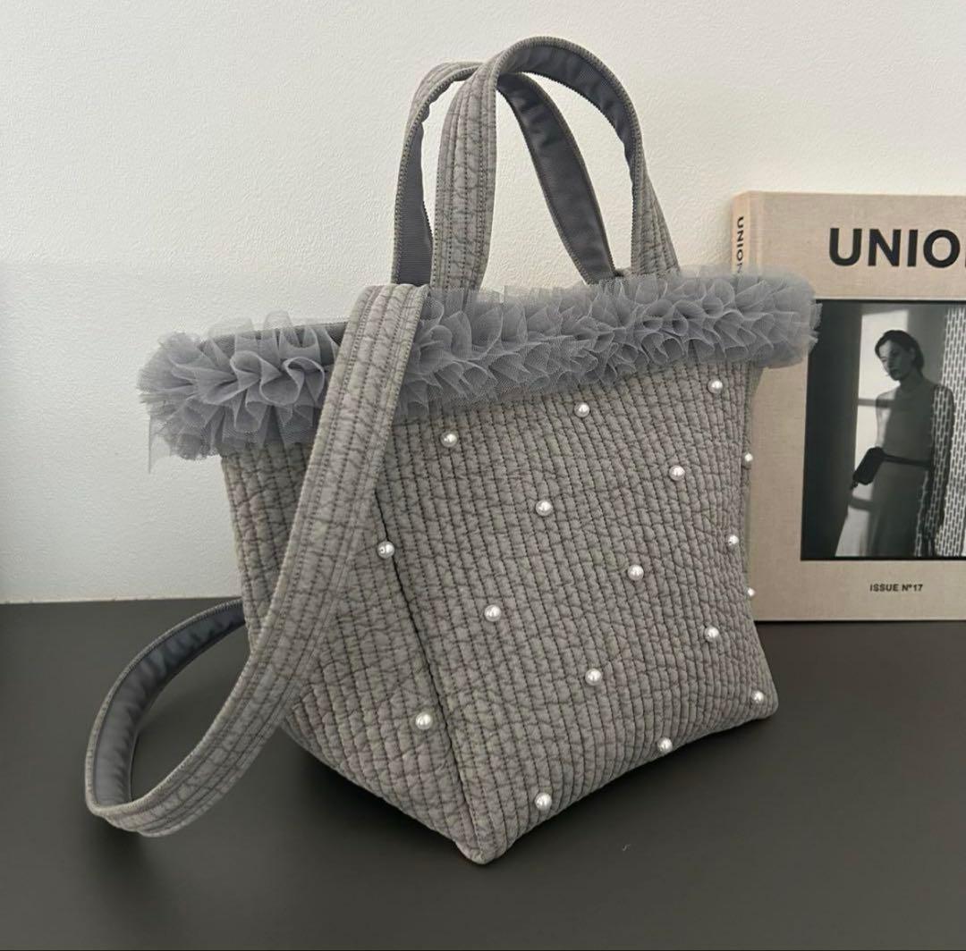 srnmam様♡チュールパール付きヌビショルダーバッグ