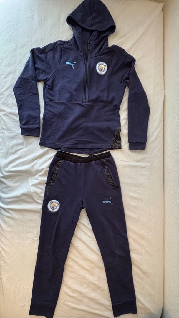 廃盤 レア マンチェスター・シティ プーマ セットアップ ネイビー