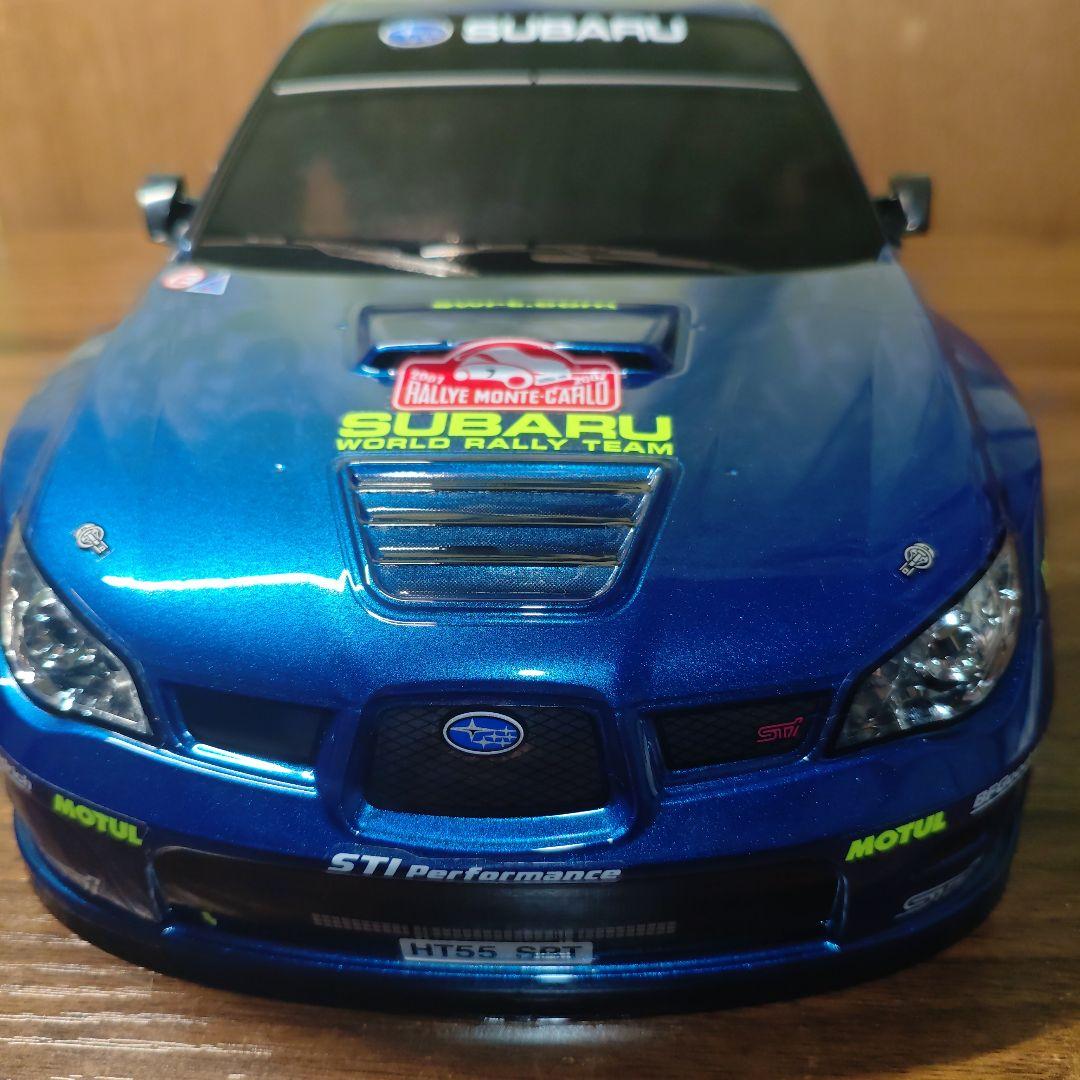 タミヤ　インプレッサ　ボディ　メタリックブルー