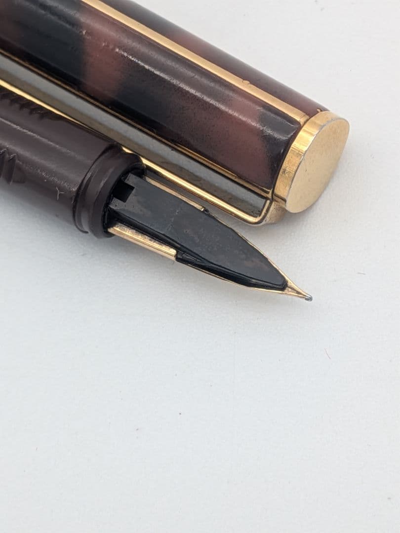 【廃盤品】PILOT QUATRO Brown 万年筆・ペン先14K②16
