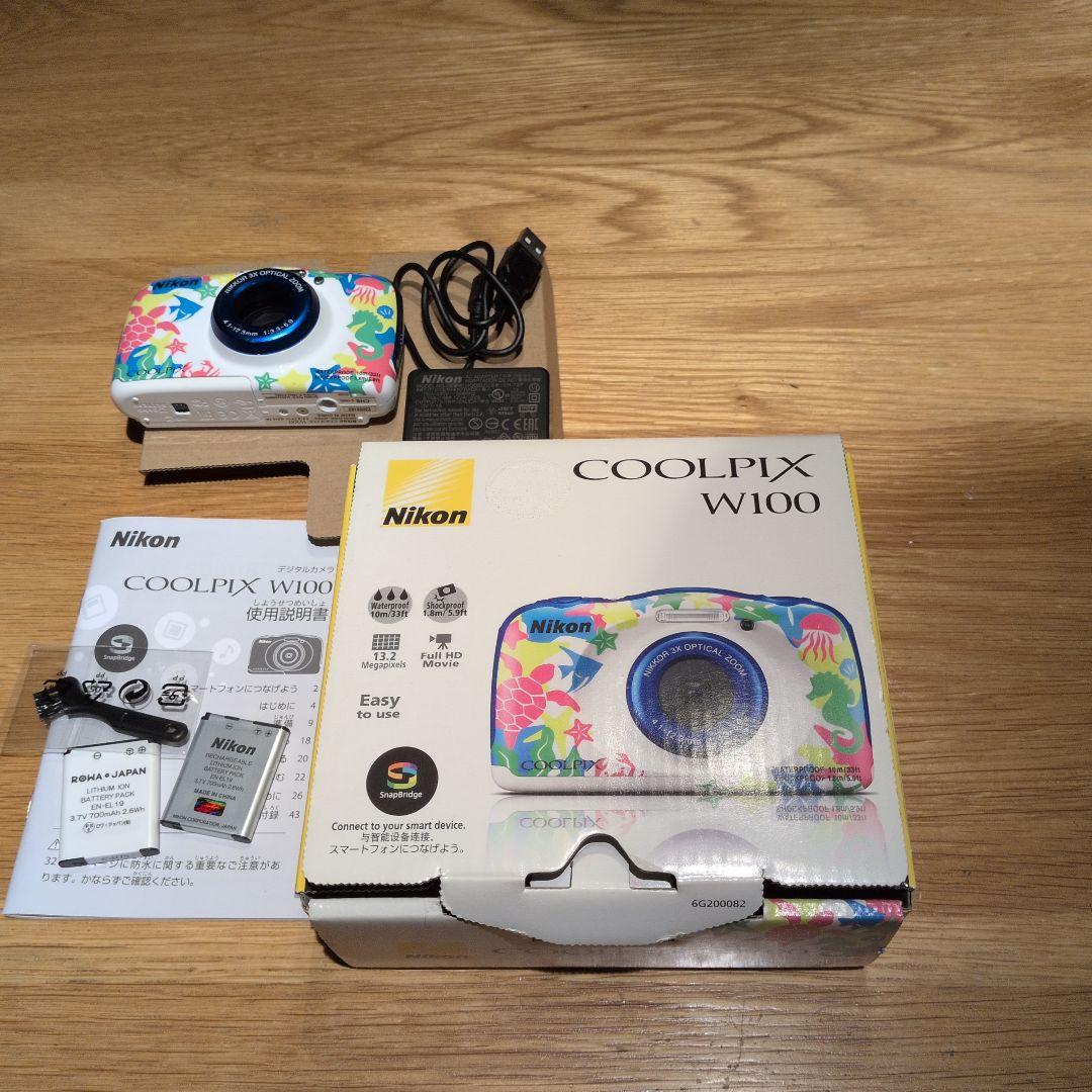 Nikon COOLPIX W100 マリン 防水 デジカメ　カメラ