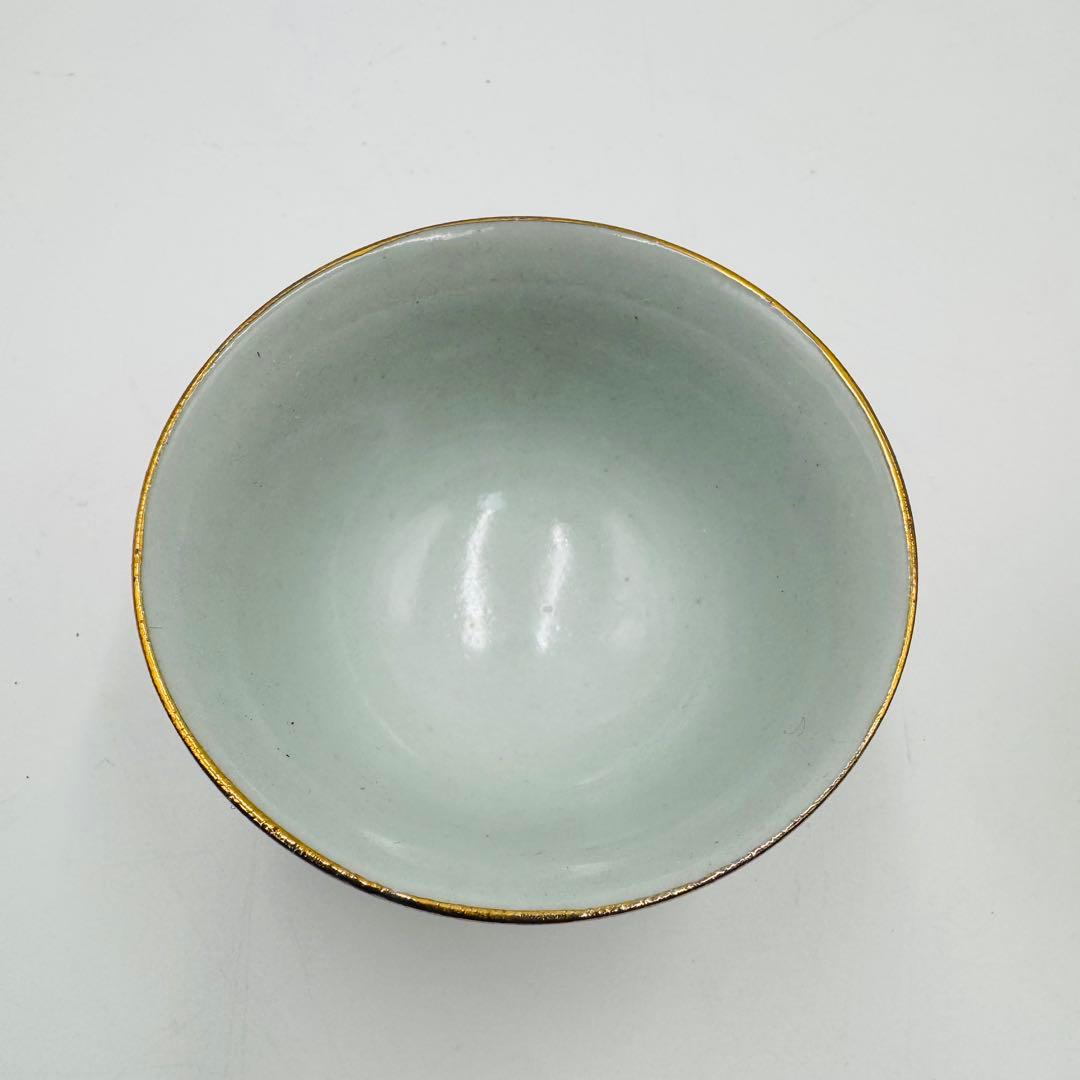 【九谷焼　玉水堂　庄三　茶器揃　湯呑み　湯冷まし　急須　共箱】骨董　アンティーク