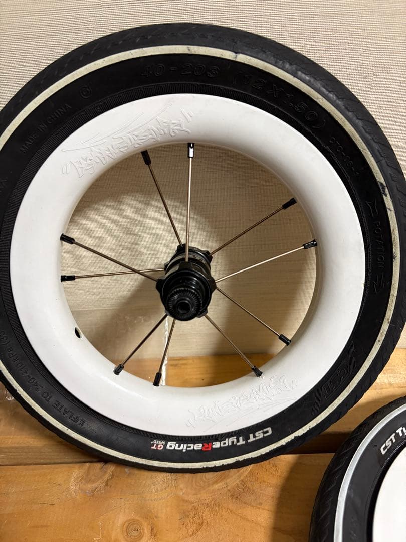 【中古】DATI 9 ホイール　カーボン　ランバイク　10本スポーク　現状