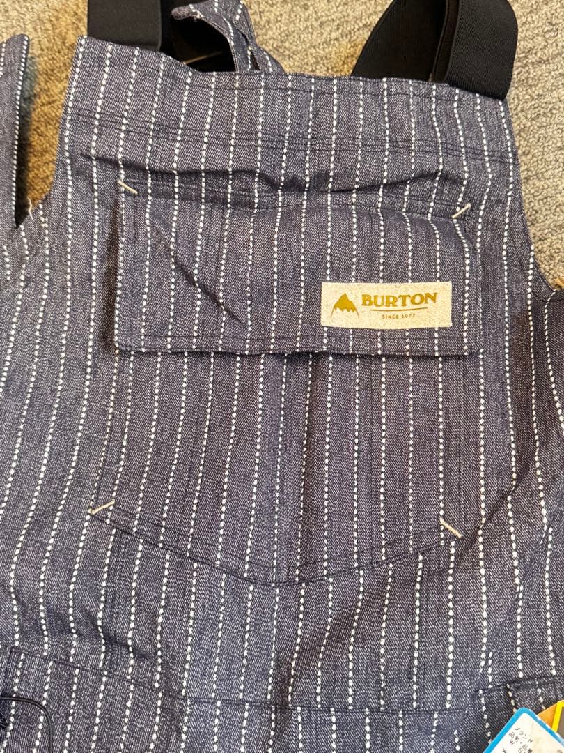 BURTON Zealous Bib Mサイズ ストライプ