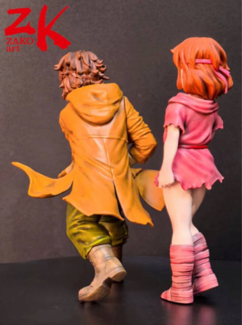 レア　北斗の拳 リン&バットセット ZAKO art レジンキャスト フィギュア